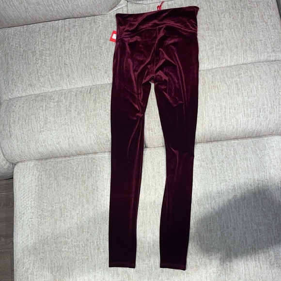 NEW Velvet Leggings - Rich Burgundy - Picture 3 of 3